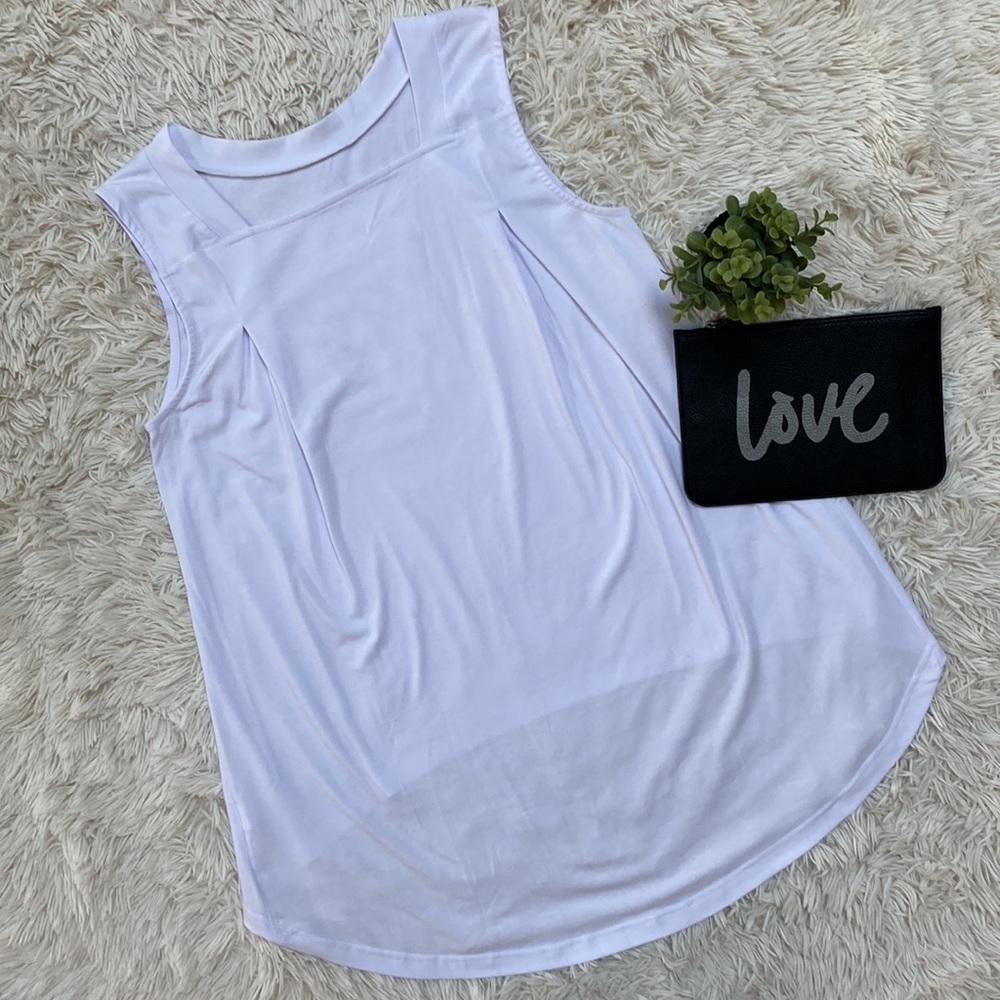 Boutique Reversible Flowy Tank 💗 White